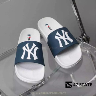 Dép MLB Quai Ngang Cao Su NY - Hàng xịn Fullbox
