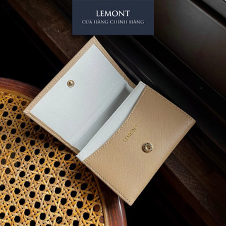 Ví da bò thật Tiny Wallet màu Nâu Peanut nhỏ gọn - Thiết kế chính hãng từ Lemont.