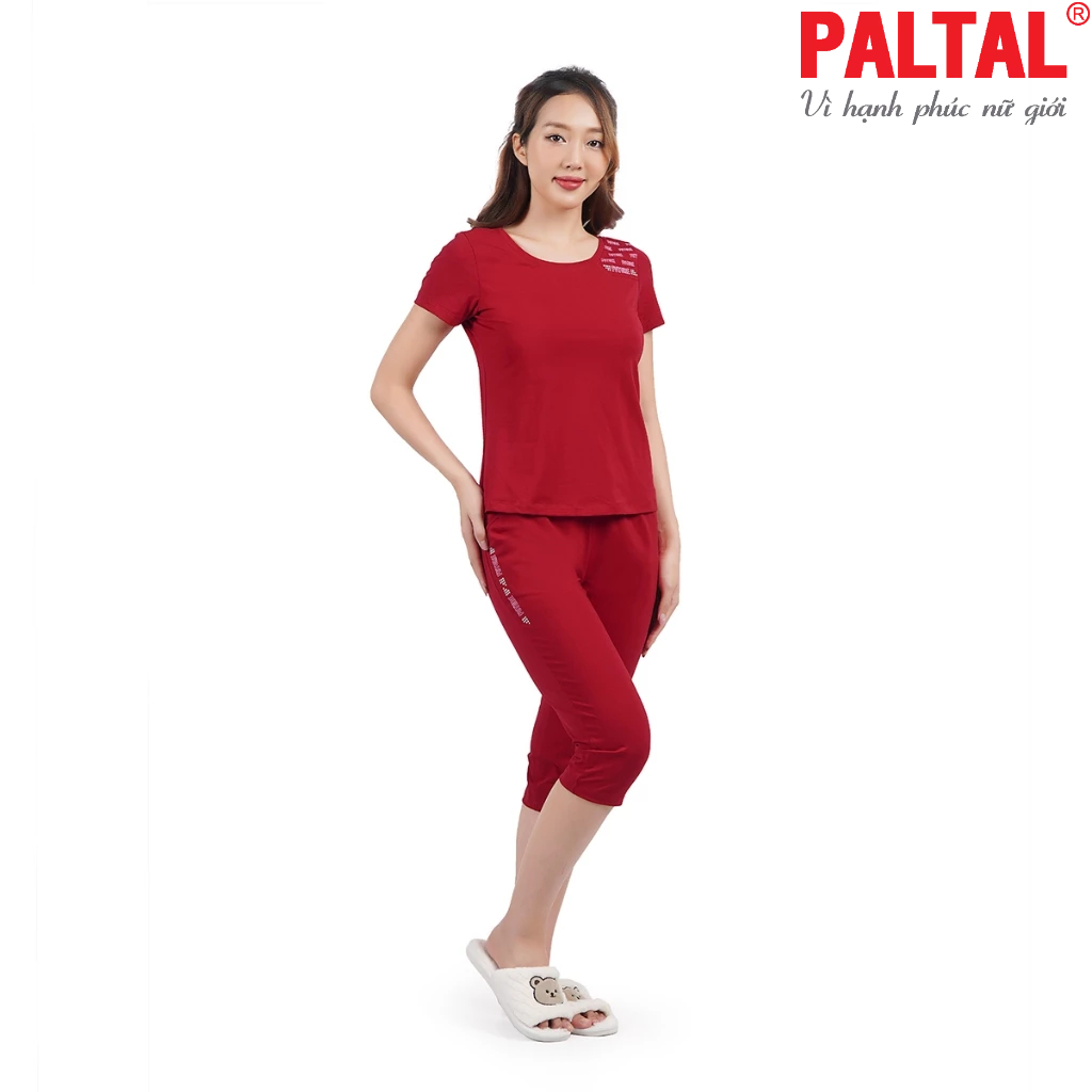Đồ bộ nữ mặc nhà Paltal 024p 4252 quần lửng tay ngắn cotton