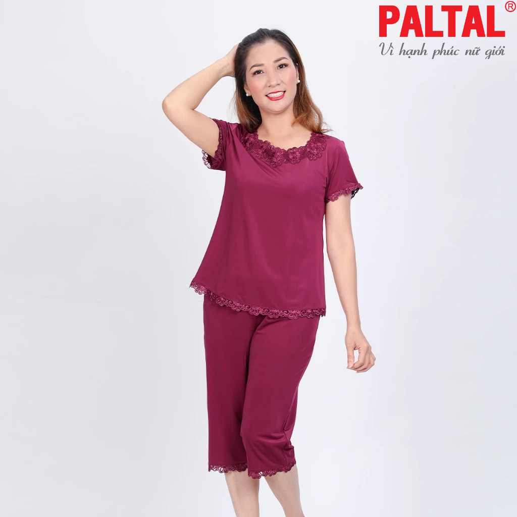 Bộ lửng nữ mặc nhà Paltal 014p 4267 chất liệu thun lạnh