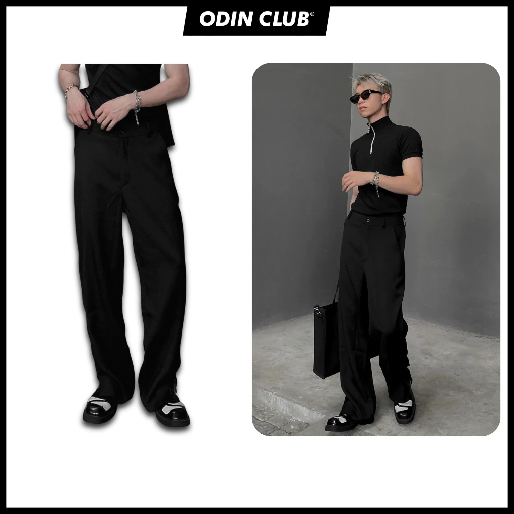 Quần Dài Easy Pants ODIN CLUB, Quần dài chất vải âu xẻ tà unisex ODIN CLUB, Local Brand ODIN CLUB