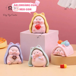 Set Quà tặng, sưu tầm, phụ kiện trang trí, phụ kiện ô tô, tượng heo decor mini ÁO CHOÀNG CỦA HEO CON