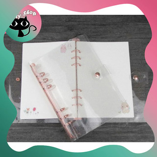 [ ẢNH THẬT ] Bìa sổ còng dẻo pvc kim tuyến gold rose siêu phong cách