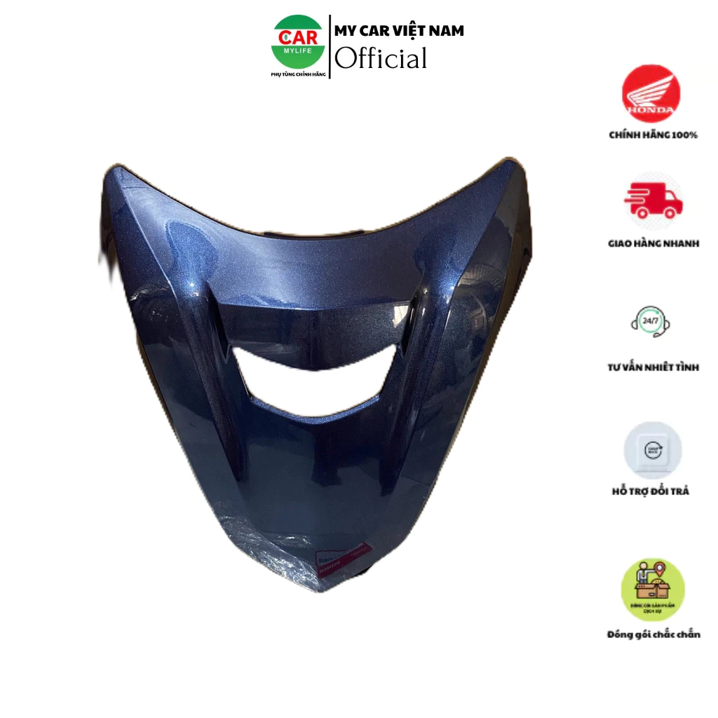 Bộ ốp trước trên - mặt nạ HONDA FUTURE 125 năm 2018 màu Xanh. (64313K73V40ZD)