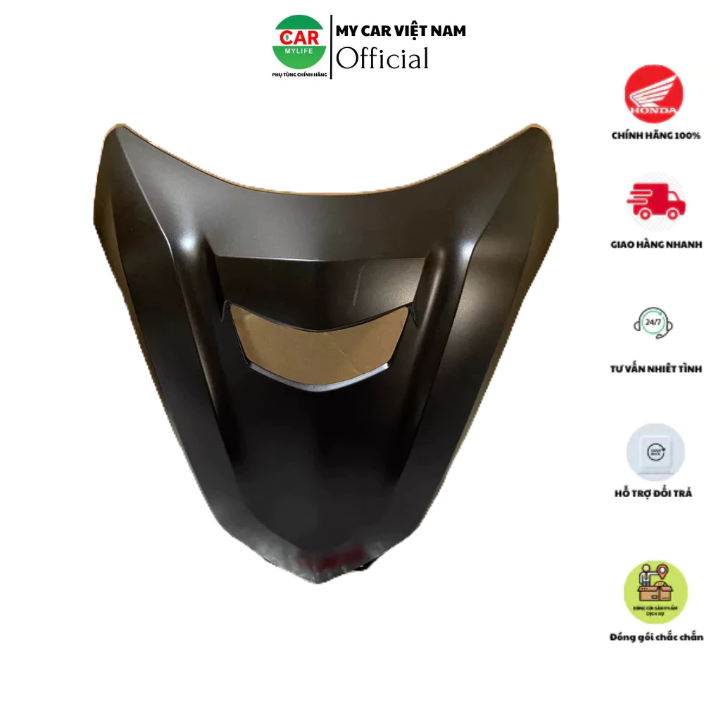 Bộ ốp trước trên - mặt nạ HONDA FUTURE 125 năm 2018 màu Đen mờ. (64313K73V40ZF)