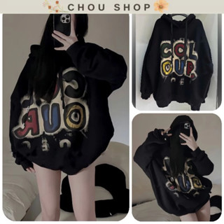 Áo Hoodie Nỉ Lót Lông COL Form Rộng Bo Gấu Cực Xinh