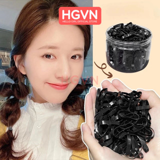 Gói 100G Chun Buộc Tóc Màu Đen HGVN