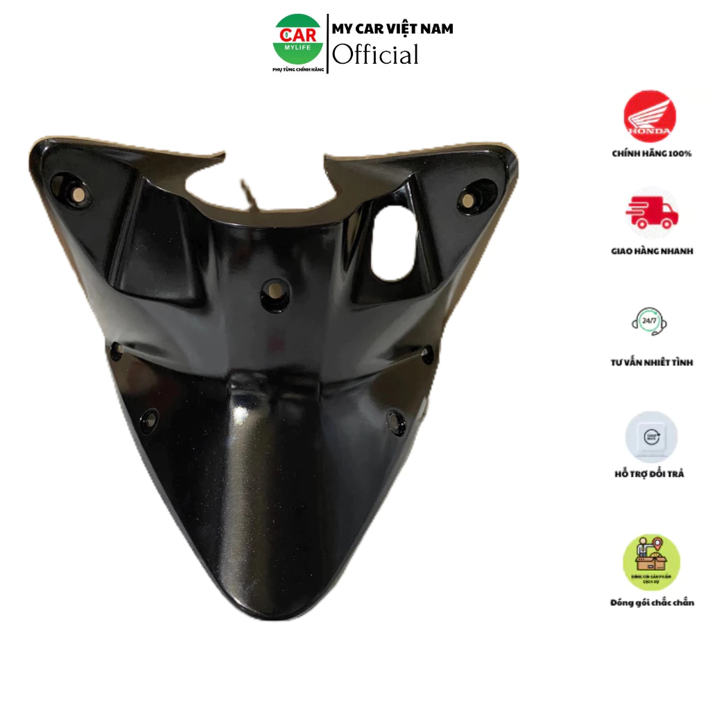 Ốp ổ khóa - ốp ống yếm trước HONDA WAVE RSX110 năm 2010 màu Đen. 64310KWW710ZH