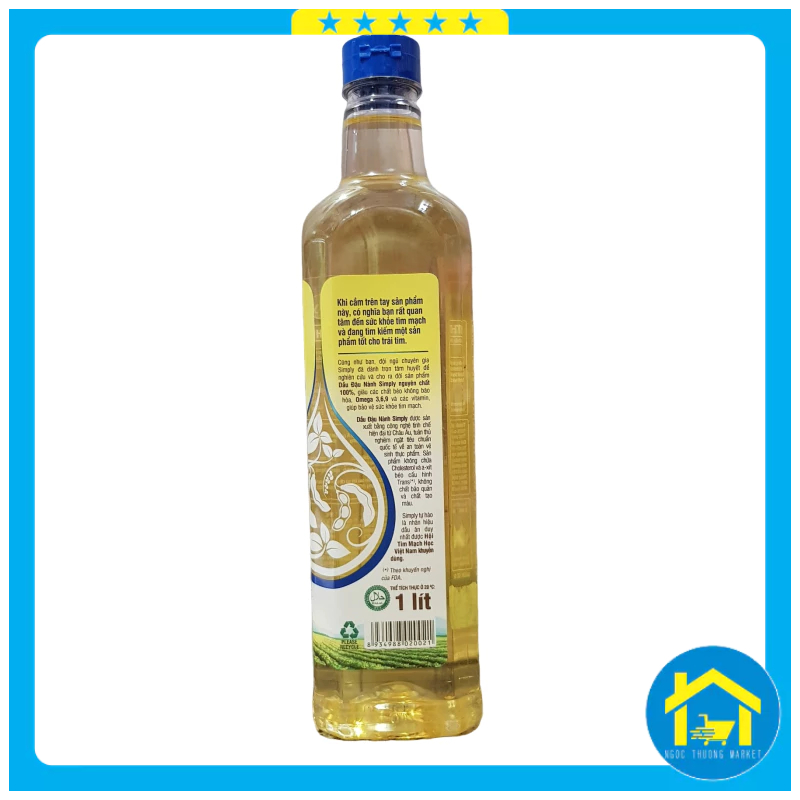 Dầu ăn đậu nành Simply 1 lít
