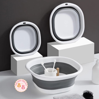 Chậu Gấp Gọn Đa Năng Silicon Dẻo Bền – Tiện Lợi Cho Sinh Viên Rửa Mặt, Mang Đi Du Lịch,Tiết Kiệm Không Gian 88331