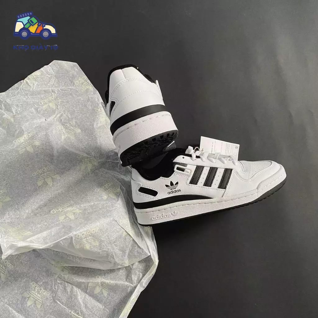 Giày thể thao Adidas Forum 84 low black white_Giày Das 84 đen trắng cổ thấp 2023
