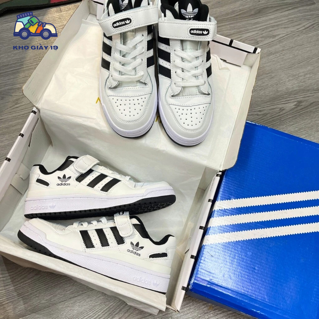 Giày thể thao Adidas Forum 84 low black white_Giày Das 84 đen trắng cổ thấp 2023