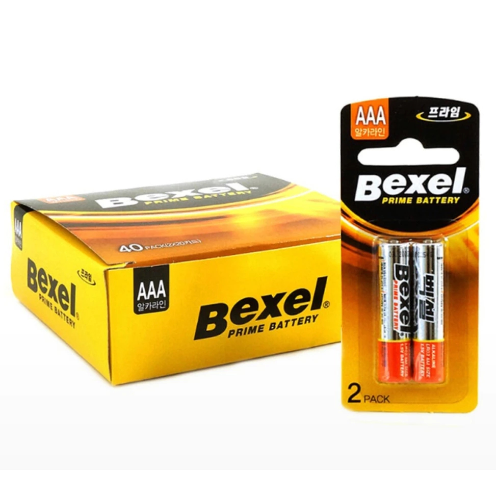 Pin AAA Bexel1.5v Hàn Quốc chính hãng. - LR3 1 vỉ 2 viên