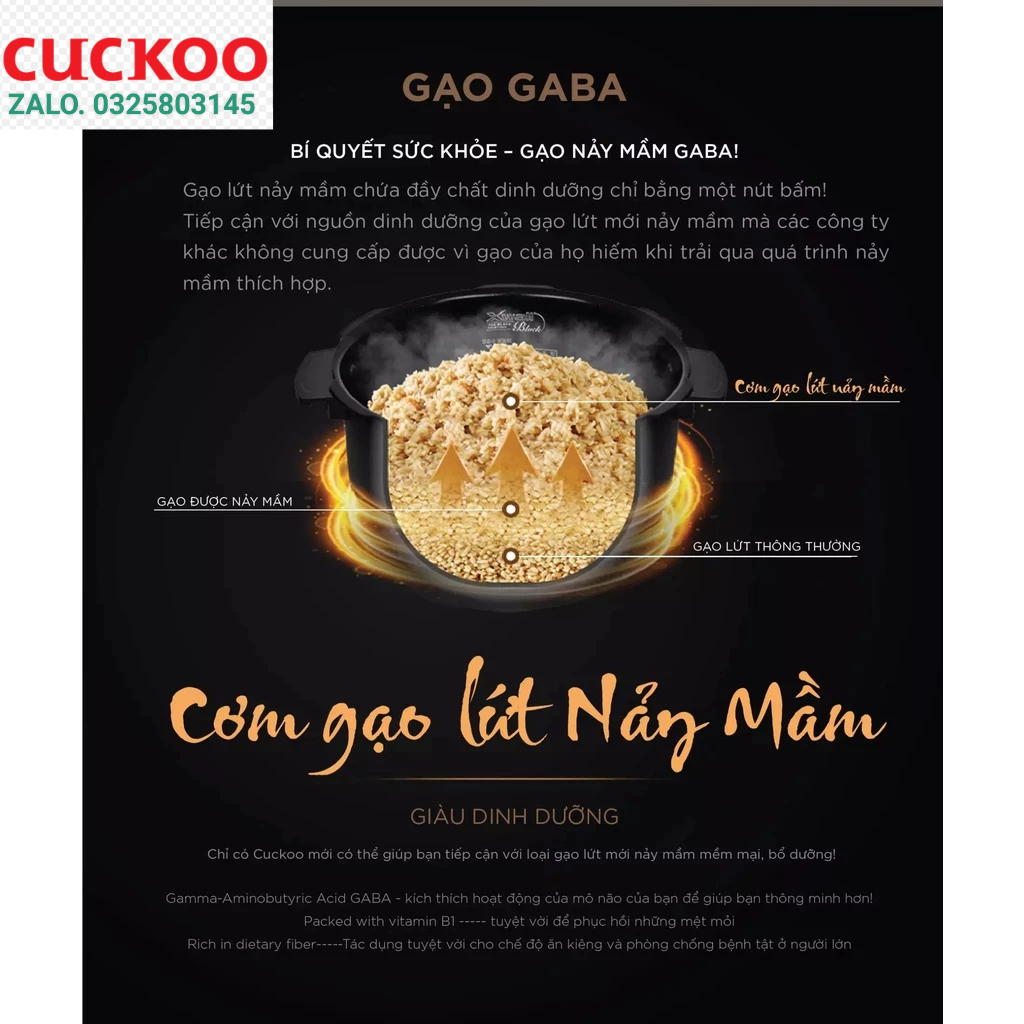 Nồi cơm điện tử áp suất CUCKOO CRP-PK1000S 1,8 lít - Hàng chính hãng