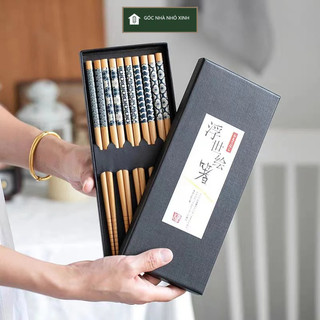 Đũa tre xuất NHẬT kháng khuẩn set 5 đôi