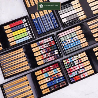 Đũa tre xuất NHẬT kháng khuẩn set 5 đôi