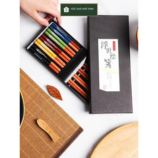 Đũa tre xuất NHẬT kháng khuẩn set 5 đôi
