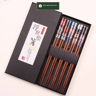 Đũa tre xuất NHẬT kháng khuẩn set 5 đôi