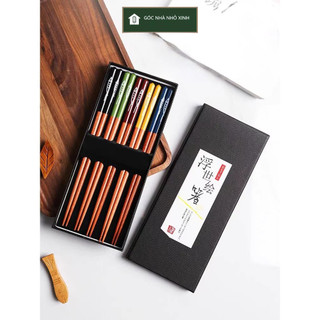 Đũa tre xuất NHẬT kháng khuẩn set 5 đôi