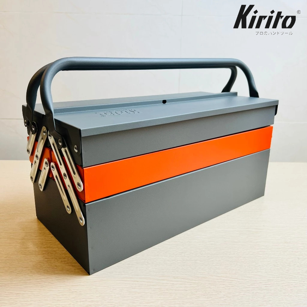 Thùng đồ nghề bằng thép [CAO CẤP] KIRITO - thùng đựng dụng cụ sửa chữa 3 tầng 5 ngăn bằng thép sơn tĩnh điện