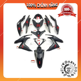 Dàn áo click vario 150 đen nhám 2018 2021 chính hãng honda thailand, bộ dàn áo món lẻ vario đen nhám 125 150