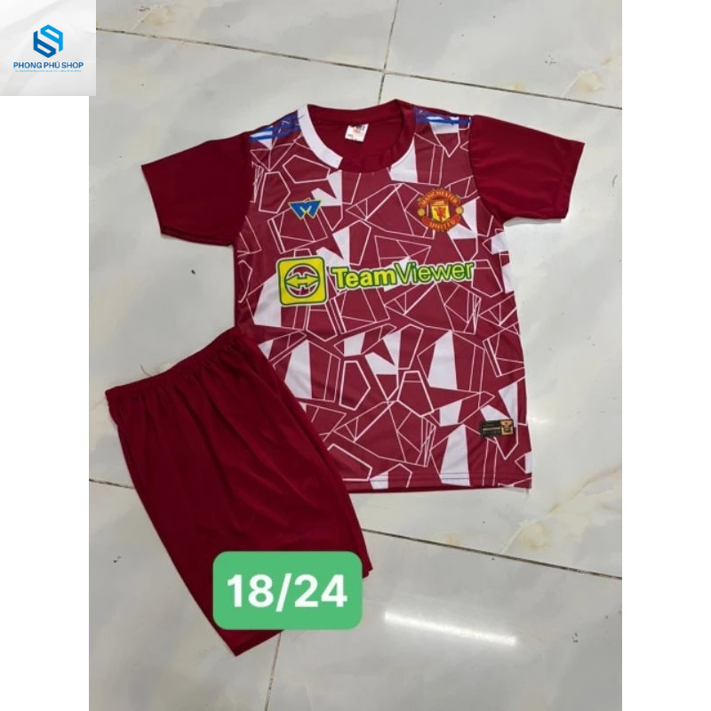 Combo 3 bộ thể thao bé, bộ bóng đá size 18-24