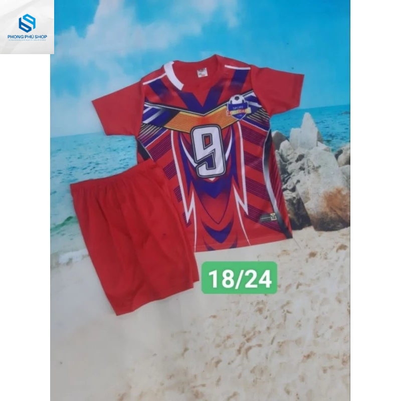 Combo 3 bộ thể thao bé, bộ bóng đá size 18-24