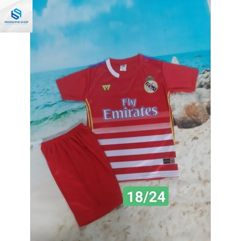 Combo 3 bộ thể thao bé, bộ bóng đá size 18-24