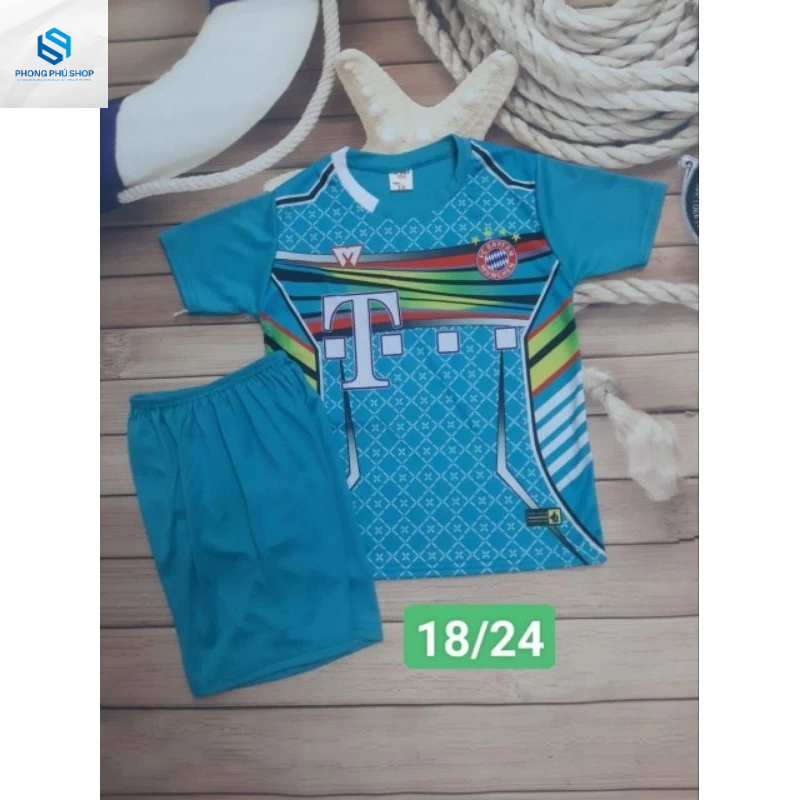 Combo 3 bộ thể thao bé, bộ bóng đá size 18-24