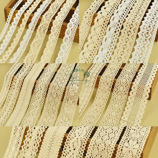 Dây ruy băng ren dài 1 mét dùng cho trang trí, handmade