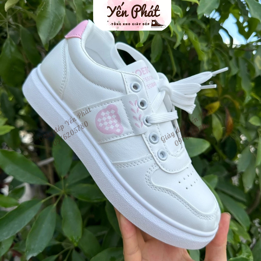Giày Nữ Nam Thể Thao Màu Trắng Học Sinh Mới 2022 Tăng Chiều Cao Hình Siêu Đẹp
