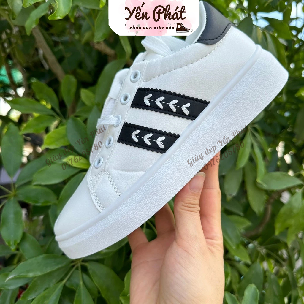 Giày Nữ Nam Thể Thao Màu Trắng Học Sinh Mới 2022 Tăng Chiều Cao Hình Siêu Đẹp