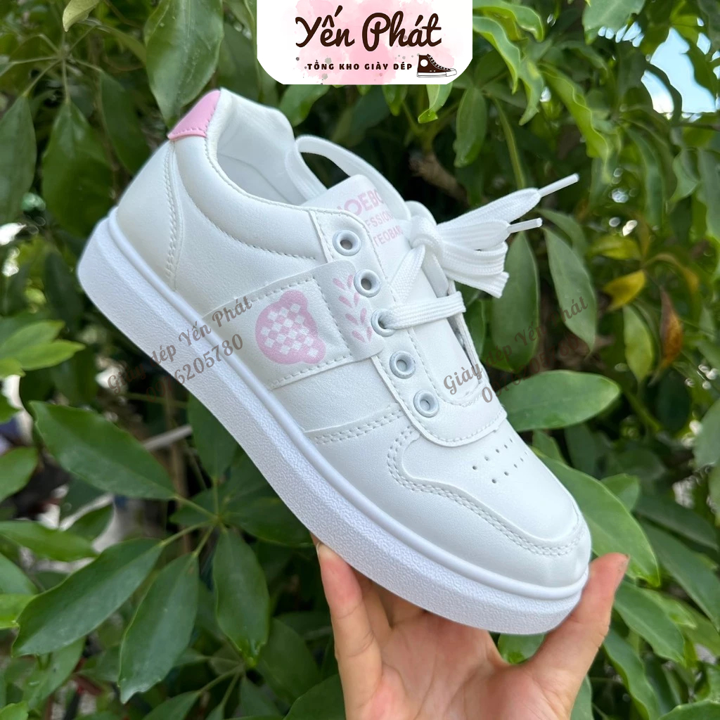 Giày Nữ Nam Thể Thao Màu Trắng Học Sinh Mới 2022 Tăng Chiều Cao Hình Siêu Đẹp