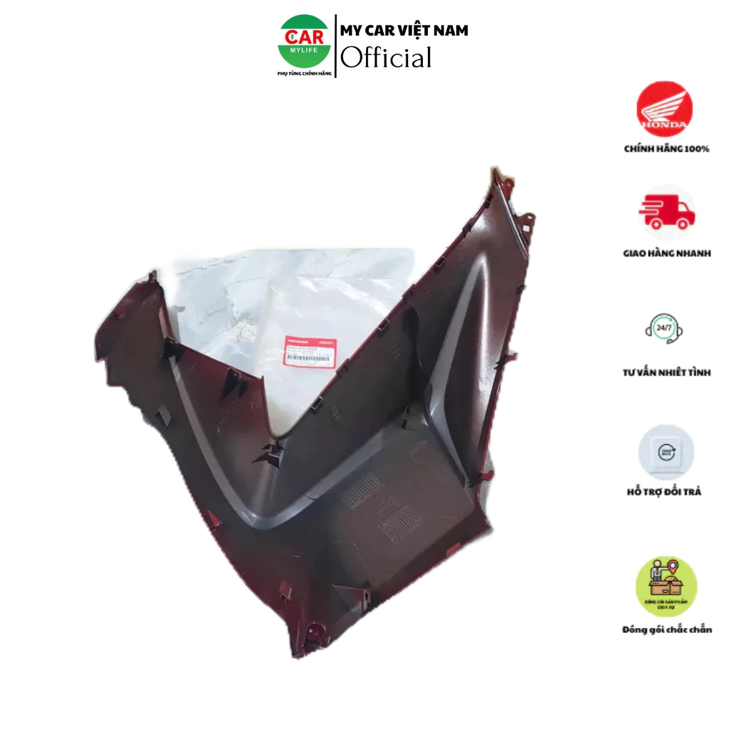 Ốp trước bên phải - cánh yếm phải HONDA PCX 125 năm 2014-2015-2016 màu Đỏ mận. *R350C*