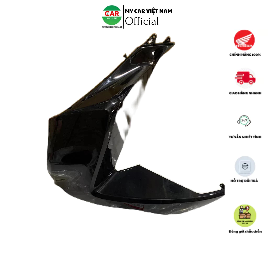 Ốp trước bên phải - cánh yếm HONDA PCX 125 năm 20142015-2016 màu Đen bóng. *NHB25M* (64501K35V00ZD)
