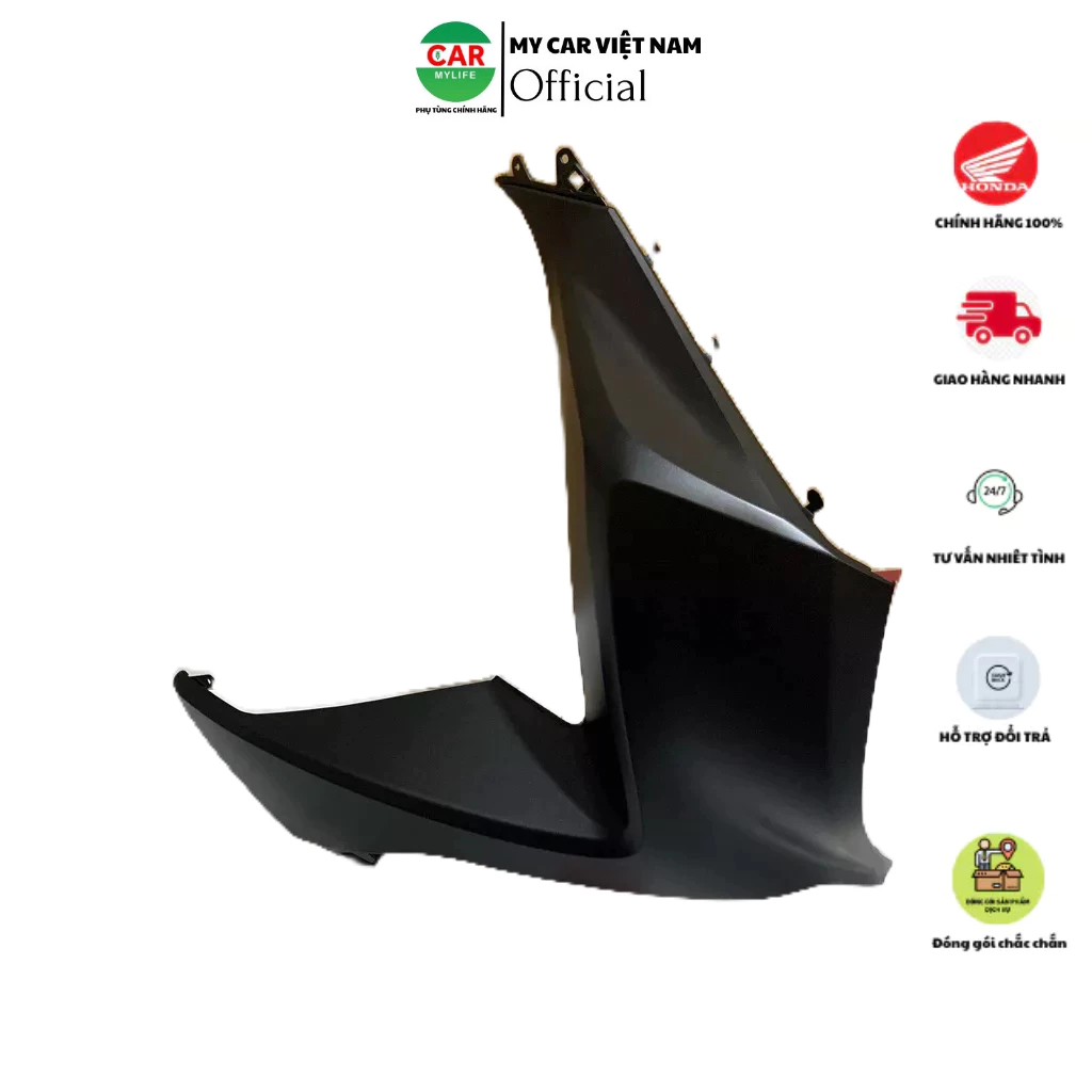 Ốp trước bên trái - cánh yếm HONDA PCX 125 năm 2014-2015-2016 màu Đen nhám. *NHA76M* (64502K35V00ZF)