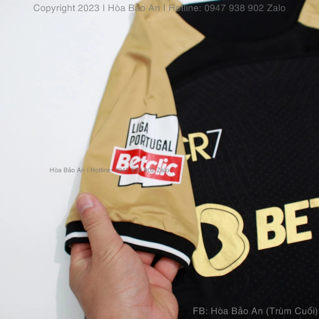 Bộ Quần Áo Bóng Đá CLB Sporting Lisbon , Áo Đá Banh Ronaldo, CR7 - Vải Polyester Gai Thái Cao Cấp phom 45-90kg