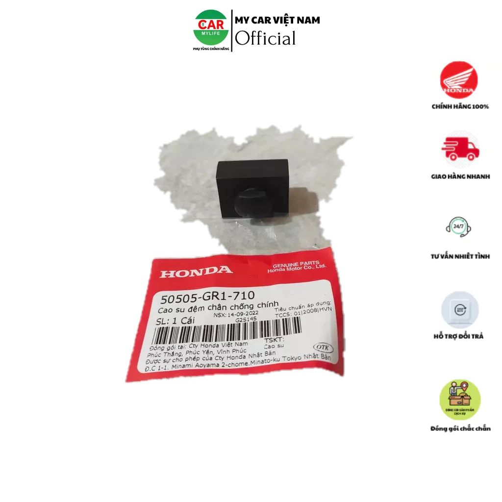 Cao su đệm chân chống chính HONDA.