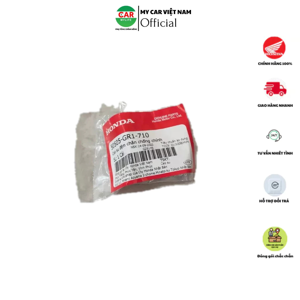 Cao su đệm chân chống chính HONDA.