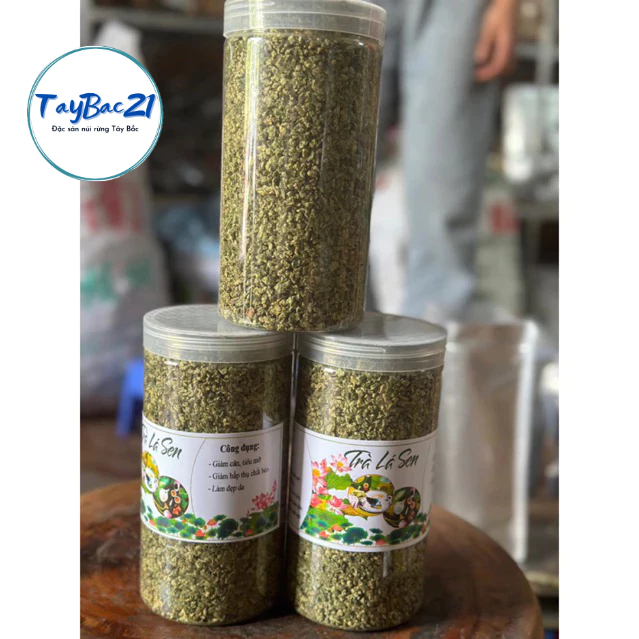 500gr trà lá sen cuộn vò viên sấy khô