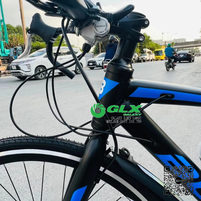 Xe Đạp Tay Cong BULL C400 Mẫu Mới 2023 Khung Nhôm, Bộ Đề Shimano Chính Hãng, Vành 700C Thể Thao, Đùi Đĩa PROWHEEL