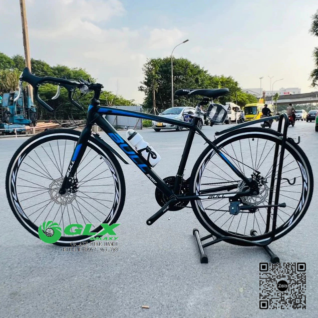 Xe Đạp Tay Cong BULL C400 Mẫu Mới 2023 Khung Nhôm, Bộ Đề Shimano Chính Hãng, Vành 700C Thể Thao, Đùi Đĩa PROWHEEL