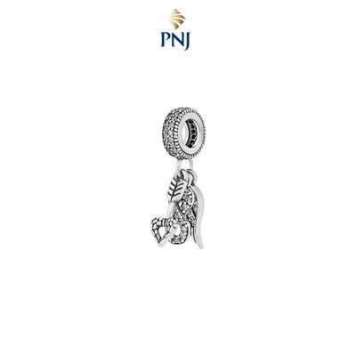 Hạt Charm bạc đính đá ECZ PNJSilver gắn mũi tên XMXMA060001