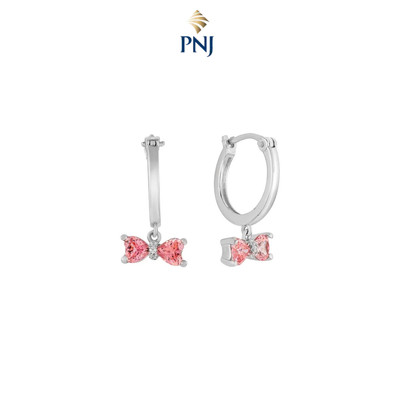 Bông tai Bạc đính đá Sythentic PNJSilver ZTXMW000019