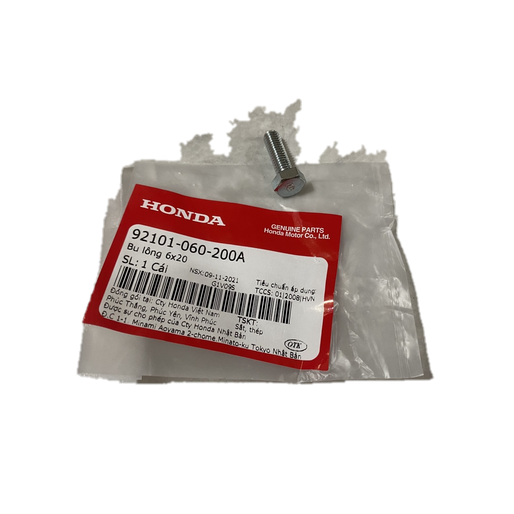92101060200A Bu lông 6x20