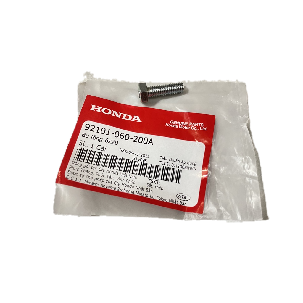 92101060200A Bu lông 6x20