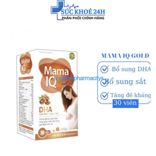Viên uống Mama IQ Gold bổ sung DHA, acid folic, sắt