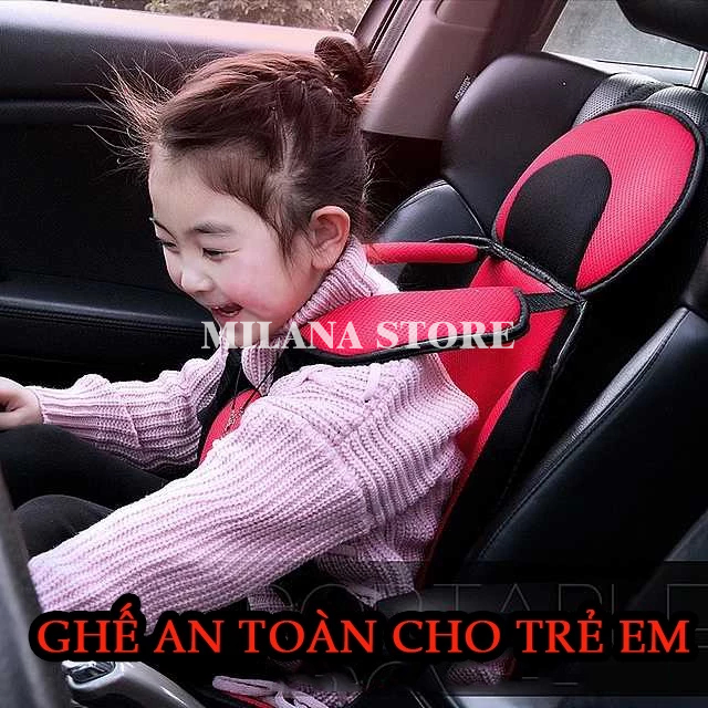 Ghế Ngồi Ô Tô Cho Bé - Đai An Toàn Trên Oto, Địu Gắn Ghế  Xe Hơi Cho Trẻ, Có Quai Đeo Thoáng Khí, An Toàn Tiện Lợi