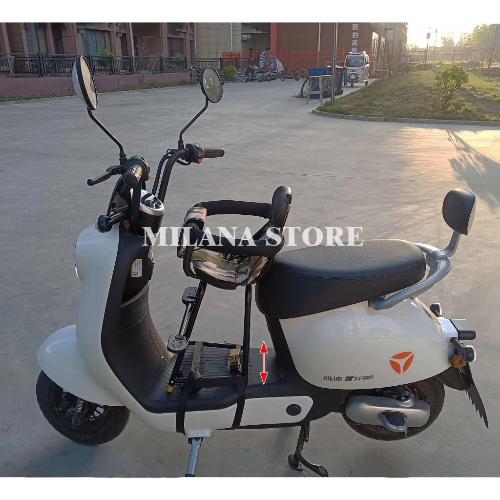 Ghế Cho Bé Ngồi Xe Máy, Ghế Trước Đi Xe Ga, Xe Số, Xe Đạp Điện, Có Vòng Bảo Vệ Bé, An Toàn Cho Trẻ Lead,Vision,Vespa, SH