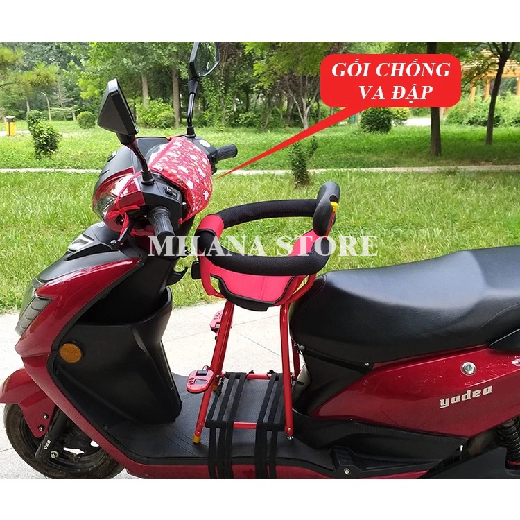 Ghế Cho Bé Ngồi Xe Máy, Ghế Trước Đi Xe Ga, Xe Số, Xe Đạp Điện, Có Vòng Bảo Vệ Bé, An Toàn Cho Trẻ Lead,Vision,Vespa, SH